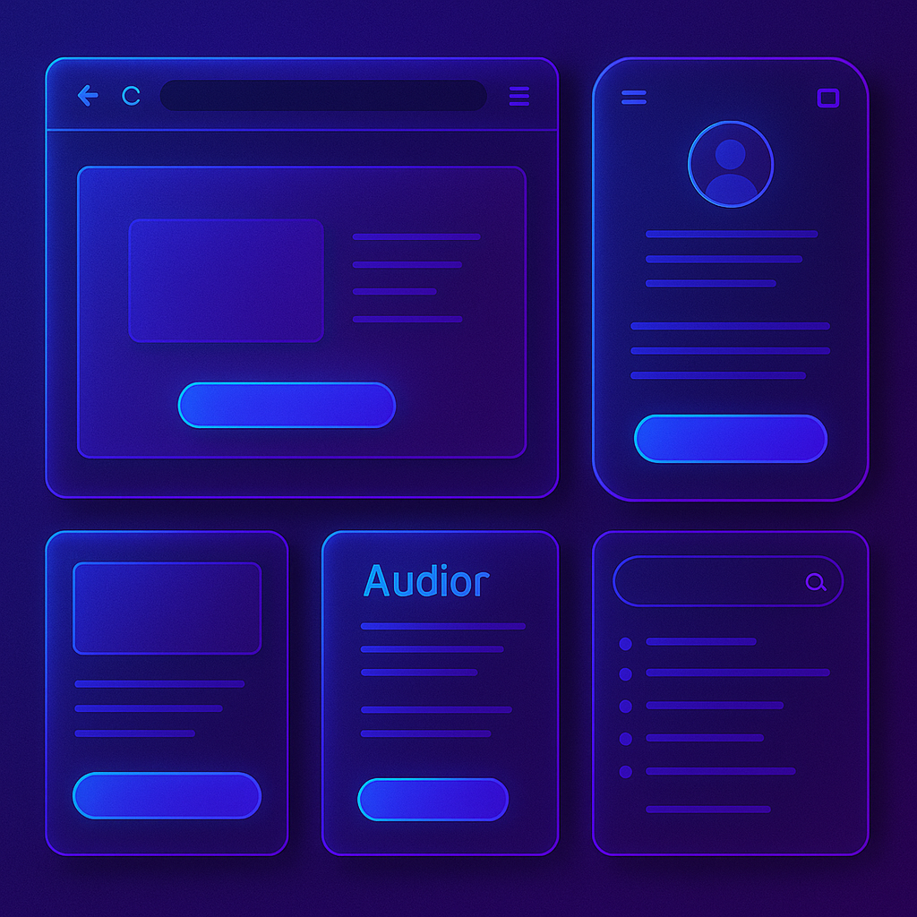 Setup criativo neon